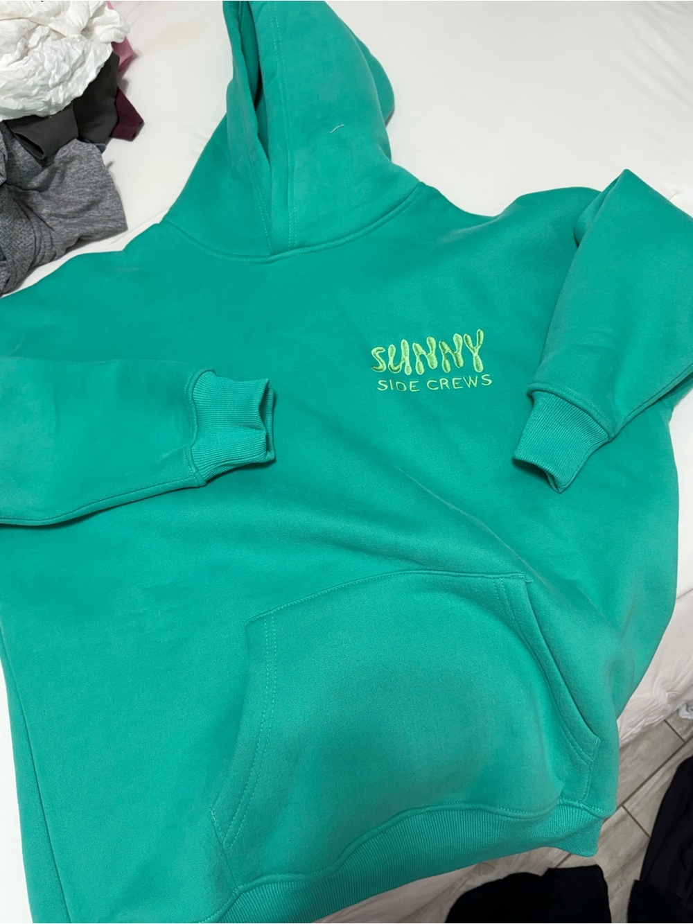 Teal /greenHooded Sweatshirt - Women's Cozy Pullover
